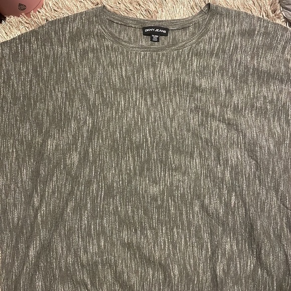 dkny Gray Short Sleeve Soft Sweater Pullover XXL - Picture 3 of 9